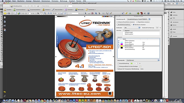 PDF für Druckplattenerstellung, Digitaldruck oder Großformatdruck