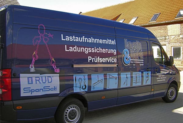 Folienbeschriftung auf Fahrzeugen